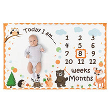 Carica l&#39;immagine nel visualizzatore di Gallery, WERNNSAI Bosco Coperta Milestone - 150 x 100 cm Flanella del