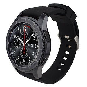 MroTech 22 mm Cinturino di Ricambio Silicone compatibile per Samsung Nero - Ilgrandebazar
