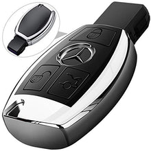 Carica l&#39;immagine nel visualizzatore di Gallery, COVELL - Cover per chiave Mercedes Benz in morbido TPU di alta Argento