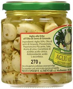 Nesti Conserve Alimentari Aglio Alle Erbe all' Olio di Girasole - Pacco da 6...