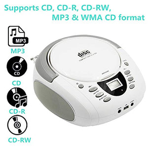 LONPOO Lettore CD Portatile, Radio Portatili Boombox MP3 Portatili...