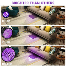 Carica l'immagine nel visualizzatore di Gallery, Coquimbo Torcia UV, 100 LEDs Lampada Ultravioletti, 395nm Blacklight lampada...