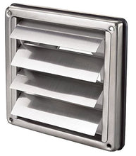 Carica l&#39;immagine nel visualizzatore di Gallery, Griglia di ventilazione in acciaio inox, rettangolare, con DN 100, Argento - Ilgrandebazar