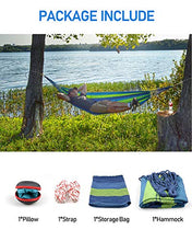 Carica l&#39;immagine nel visualizzatore di Gallery, deepee Amaca da Giardino Esterno in Cotone con Cuscino Blu, 220 x 80 220×80cm