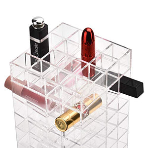 Feibrand Espositore Porta Rossetto Girevole Chiaro Rotante per 64 Rossetti - Ilgrandebazar