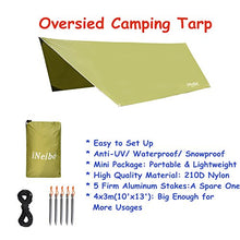 Carica l'immagine nel visualizzatore di Gallery, iNeibo Telo Tenda Parasole da Sole , Tarp Tent per Campeggio e Spiaggia...