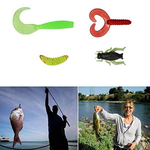 Vicloon Esche da Pesca, 120 Pezzi Artificiali Pesca Contiene...