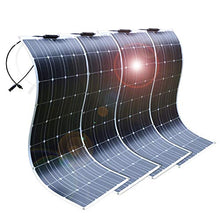 Carica l'immagine nel visualizzatore di Gallery, DOKIO 4PC 100W Flessibile Pannello Solare Monocristallino Fotovoltaico 400W per Giardino Camper Tetto RV Barca