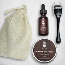 Carica l&#39;immagine nel visualizzatore di Gallery, Derma Roller - Kit per la crescita della barba, Dermaroller con 540 aghi,...
