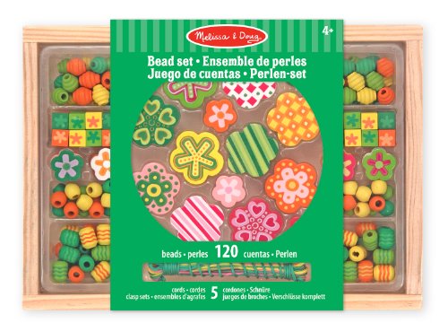 Melissa & Doug - Potere Ai Fiori Set di Perline in Legno, Multicolore - Ilgrandebazar