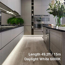 Carica l&#39;immagine nel visualizzatore di Gallery, Onforu 15M Striscia LED Impermeabile, Bianca 15, Bianco Freddo - Ilgrandebazar