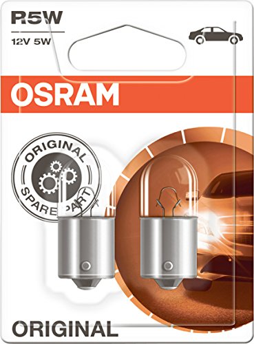 OSRAM Original 12V R5W lampada ausiliaria alogena 5007-02B in Blister doppio... - Ilgrandebazar