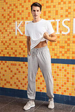 Carica l'immagine nel visualizzatore di Gallery, Hawiton Pantaloni Sportivi da Donna&amp;Uomo in Cotone 100% L, Puro Grigio-uomo-1 - Ilgrandebazar