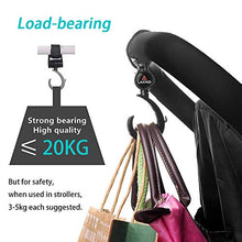 Carica l&#39;immagine nel visualizzatore di Gallery, Ganci Passeggino Porta Borse Universale Gancio per Plástico 4pcs