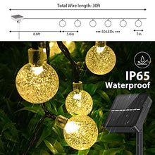 Carica l&#39;immagine nel visualizzatore di Gallery, Catena Luminosa Esterno Solare, Aerb Aggiornato 50 LEDs 30ft Luci da...