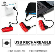 Carica l&#39;immagine nel visualizzatore di Gallery, GuardG3X Luce Posteriore USB Ricaricabile per Bicicletta by Apace, 6 Potenti...