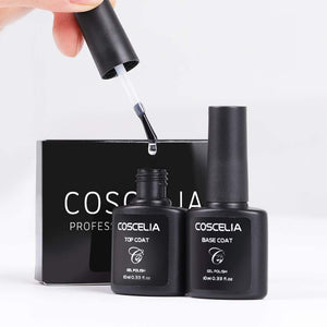 Saint-Acior Kit per Unghie Ricostruzione Base Coat e Top Coat Smalto in Gel per Unghie ricostruzione Nail art DIY