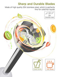 homgeek Frullatore ad Immersione 1000W, 5 in 1 Frusta, Mixer a...