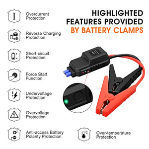 Suaoki U28 2000A Picco Avviatore di Emergenza Auto, con USB, Torcia a LED - Ilgrandebazar