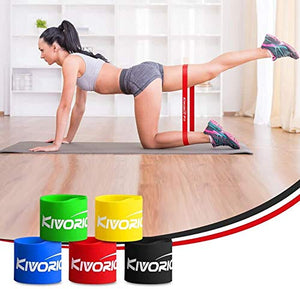 Kivorich Fit Elastici Fitness, Banda Elastica Fasce Elastiche di Resistenza...