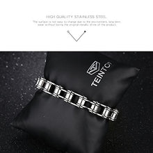 Carica l&#39;immagine nel visualizzatore di Gallery, Keybella Ampia Uomini Catena Pesante Ragazzi Motociclista Moto Copia Argento - Ilgrandebazar