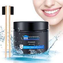 Carica l&#39;immagine nel visualizzatore di Gallery, Polvere Denti, Carbone Attivo Sbiancante per Denti 100% Naturale, Polvere...