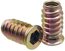 Carica l'immagine nel visualizzatore di Gallery, 30 Pezzi Dadi Inserti in Acciaio al Carbonio Zincato M6x20mm Dado Esagonale Filettatura Completa per Mobili in Legno