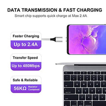 Carica l&#39;immagine nel visualizzatore di Gallery, ZKAPOR Magnetico Cavo USB [2Pezzi, 1m] Connettore USB-C