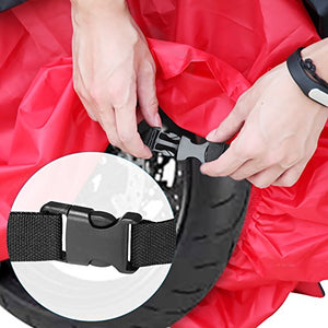 GHB XXL Coprimoto Telo Motociclo Copri Scooter Impermeabile Nero Rosso