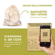 Carica l&#39;immagine nel visualizzatore di Gallery, enooso Dischetti Struccanti Lavabili in Bambù - Salviette 12 Soft + 6 Scrub - Ilgrandebazar