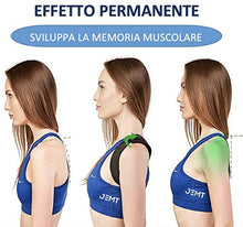 Carica l&#39;immagine nel visualizzatore di Gallery, Fascia Posturale JEMT 3.0 Spalle e Schiena Uomo Donna, Correttore Postura...