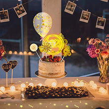 Carica l'immagine nel visualizzatore di Gallery, Herefun Decorazione Torta Topper Set, Includere Oro Glitter Happy Birthday...