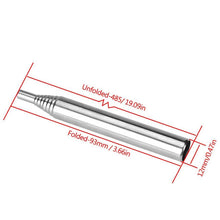 Carica l&#39;immagine nel visualizzatore di Gallery, Pocket Bellow, Blow Fire tubo, Soffietto Tube Pieghevole in Acciaio,... - Ilgrandebazar
