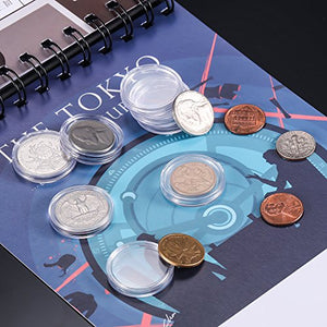 Hicarer 25 mm Capsule di Monete Trasparente Rotondo Portamonete in Plastica... - Ilgrandebazar