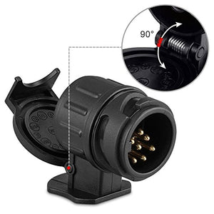 Adattatore di traino da 13 pin a 7 pin - per roulotte, camion, rimorchio - Impermeabile, 12 V | Leroy Merlin Adattatore di traino da 13 pin a 7 pin - per roulotte, camion, rimorchio - Impermeabile, 12 V | Leroy Merlin