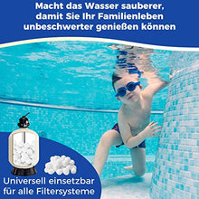 Carica l'immagine nel visualizzatore di Gallery, Ufoepv Sfere Filtranti per Piscina, 800g Palline Filtro Piscina Sostituisce 28kg di Sabbia Ultra Leggera Riutilizzabile per Filtri Prodotti Piscina per Sistemi di Filtrazione
