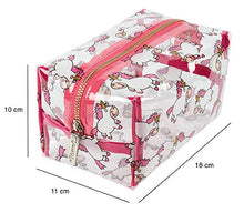 Carica l&#39;immagine nel visualizzatore di Gallery, Vivid Hue - Pochette grande per trucco da donna, in PVC, Chubby Unicorn