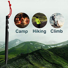 Carica l'immagine nel visualizzatore di Gallery, UNEEDE Tenda per aringhe 10 Pali da Campeggio in Lega di Alluminio con Nero