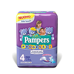 Pampers Progressi Maxi, 23 Pannolini, Taglia 4 (7-18 kg) - Ilgrandebazar