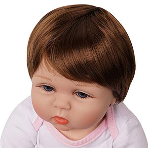 Bambola Reborn Ragazza Bambina Femmina Silicone Vinile Vestiti Bianco e Rosa - Ilgrandebazar
