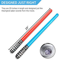 Carica l&#39;immagine nel visualizzatore di Gallery, Yojoloin 6PCS Gonfiabile Star War Light Saber Sword Stick Balloons per i... - Ilgrandebazar