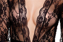 Carica l'immagine nel visualizzatore di Gallery, UMIPUBO Sleepwear Donne Sexy Lingerie Lace Mesh Babydoll Camicia da L, Nero - Ilgrandebazar