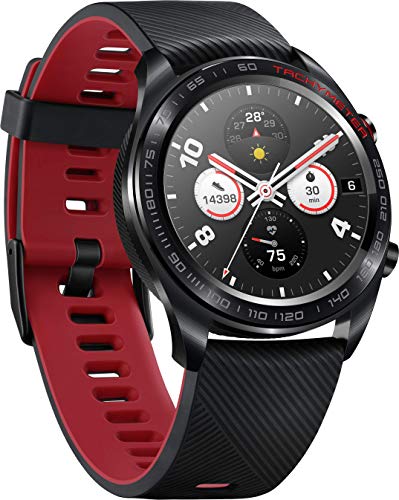 HONOR - Orologio Classico con Display Meteorite Black + Rotes Silikon Armband - Ilgrandebazar