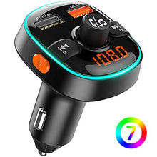 Carica l&#39;immagine nel visualizzatore di Gallery, Zealife Bovon Trasmettitore Bluetooth per Auto, 7 Colori Controluce con Modalità...