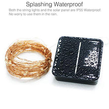 Carica l&#39;immagine nel visualizzatore di Gallery, [2 Pacchi] Luci Solari Esterno, Litogo 12m 120 LED Catena Bianco Caldo