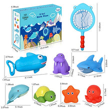 Carica l&#39;immagine nel visualizzatore di Gallery, Lehoo Castle Giocattoli da Bagnetto per Bambini,8pcs Pupazzetti Il Bagno...