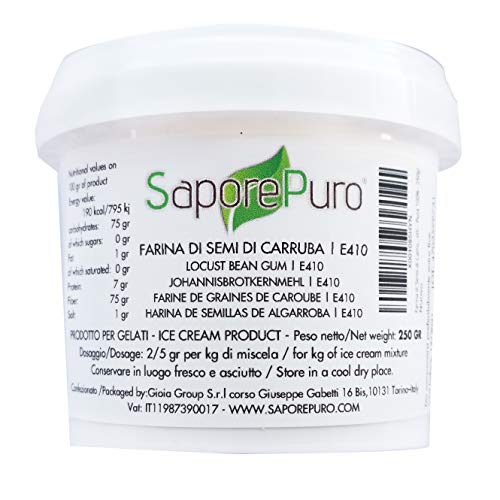 Farina di Semi CARRUBA - Ideale per Gelati e Sorbetti - Pura 100% - 250gr