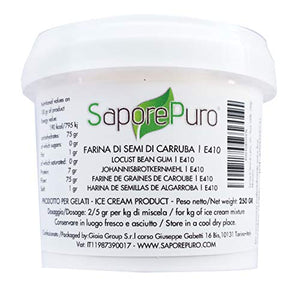 Farina di Semi CARRUBA - Ideale per Gelati e Sorbetti - Pura 100% - 250gr
