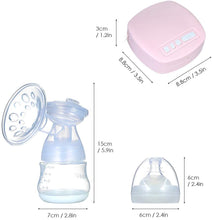 Carica l&#39;immagine nel visualizzatore di Gallery, Decdeal - Tiralatte Elettrico Ricaricabile con Cuscino Massaggiatore per L&#39;Allattamento al Seno, Senza BPA, Rosa (Singolo)