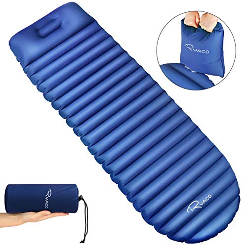 RYACO Materasso da Campeggio Gonfiabile, Lettino Blu Scuro